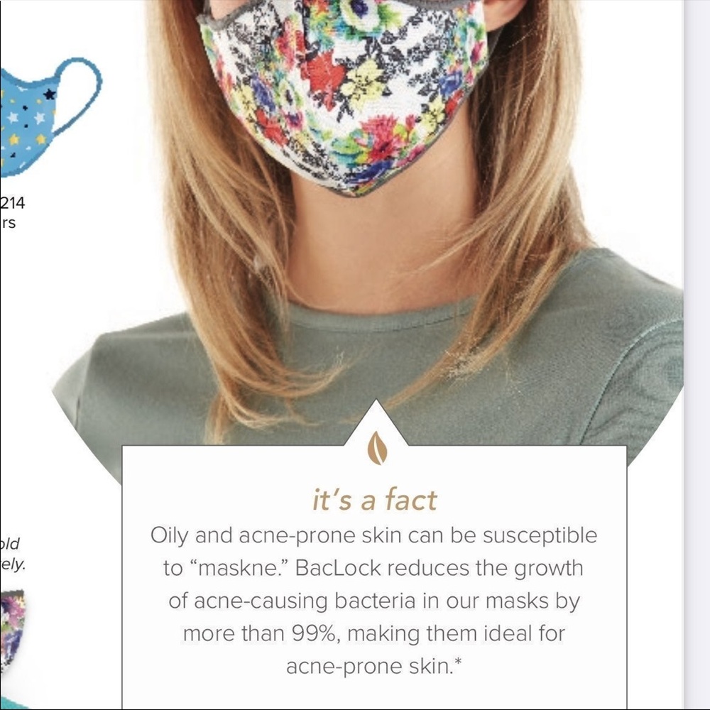 NORWEX Reusable face mask with BacLock gray purple tones NEW - Picture 6 of 6
